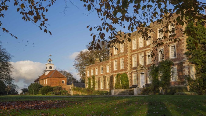House and stableyard, Gunby Hall, Lincolnshire